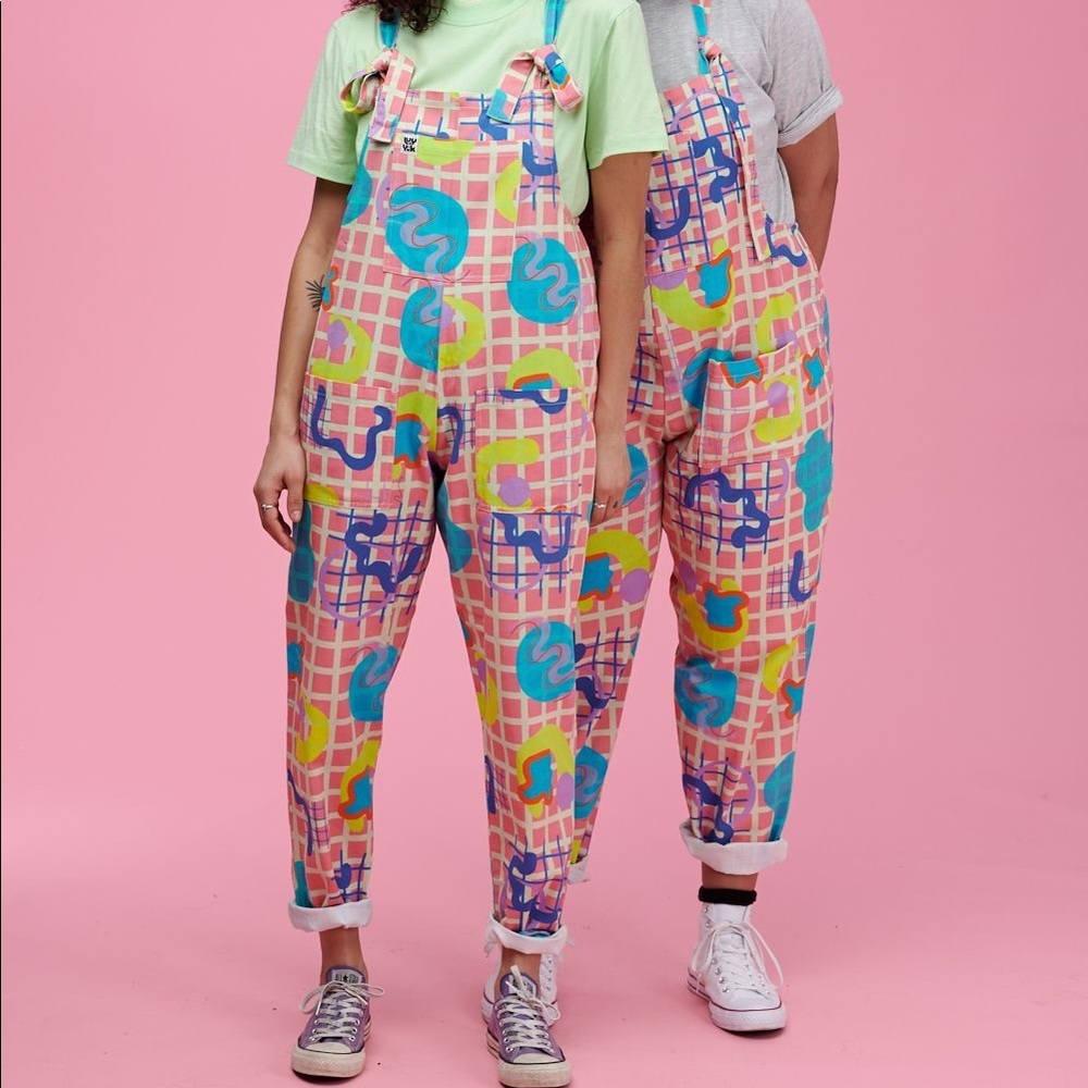 Lucy and Yak Dungarees in Zachary print